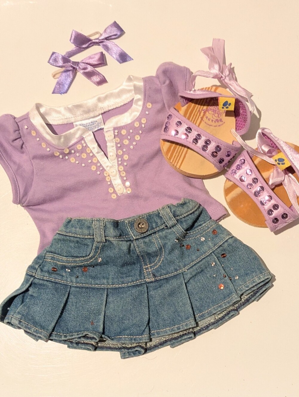 BABW Build A Bear Workshop All Things Sequins FREE Hair Ties